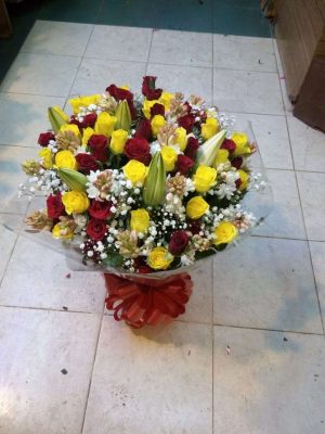 Water bouquet arrangement