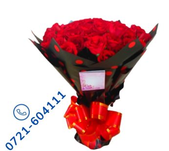 True love Romantic Red Rose Bouquet...