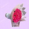 Elegant Pink Rose Bouquet with Silver Ribbon – Premium Flower Delivery in Nairobi, Kenya