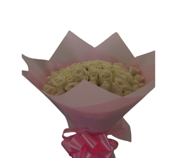 Exquisite Hand-Held Bouquet of Fresh Flowers in Na...