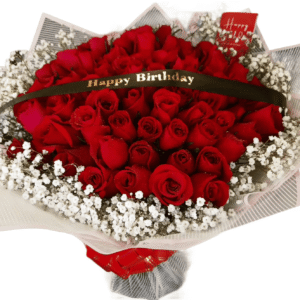 Stunning Red Roses Bouquet for Valentine's Day in Nairobi