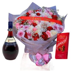Beautiful Valentine’s Day Flower Bouquet with Red Ribbon - Perfect for Expressing Love in Nairobi (Copy)